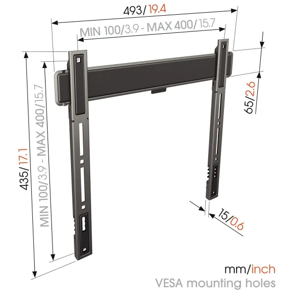 TV laikiklis Vogel's TVM5405 NEGRO 32" 50 kg