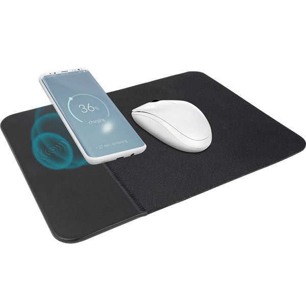 Mouse pad with an inductive charger