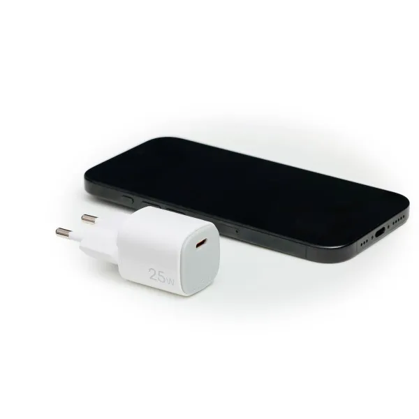 Wall Charger Celly UPTC1USBC25WWH White 25 W