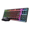 Клавиатура и мышь Trust 25984 GXT832 Чёрный Испанская Qwerty