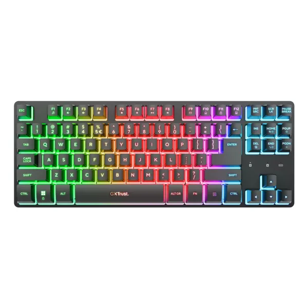 Клавиатура и мышь Trust 25984 GXT832 Чёрный Испанская Qwerty