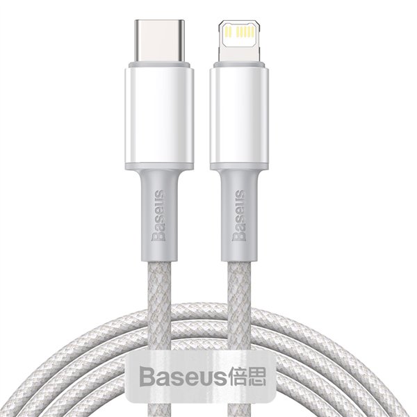 Baseus cable High Density PD USB-C - Lightning 2,0 m white 20W 