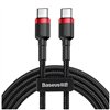 Baseus cable Cafule PD USB-C - USB-C 1,0 m red-black 60W