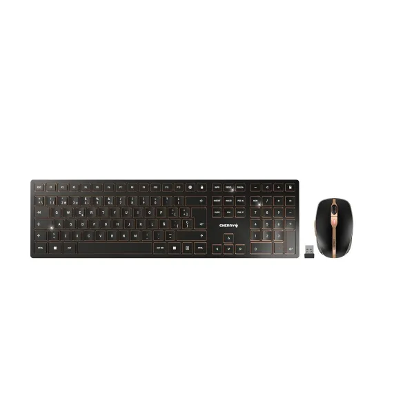 Klaviatūra un Pele Cherry JD-9100ES-2 Melns Spāņu QWERTY