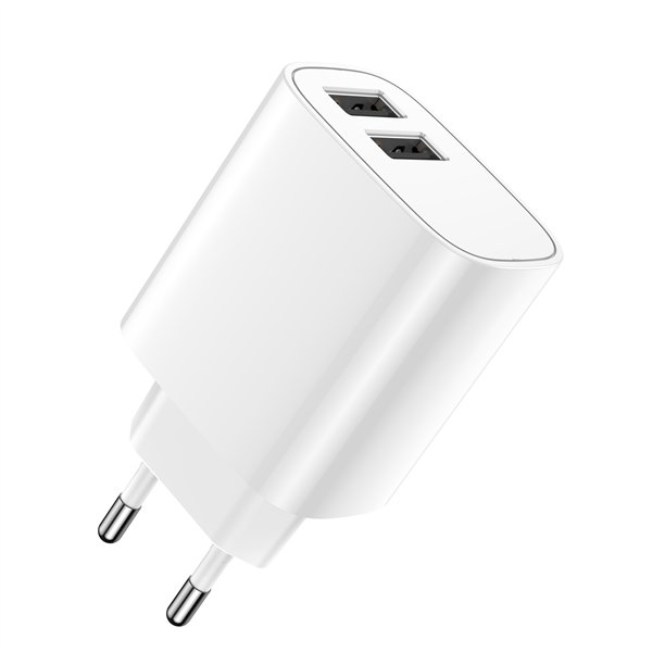 Forever-seinälaturi 2xUSB 2,4A LS-03 valkoinen | Osta verkosta — Megaluks