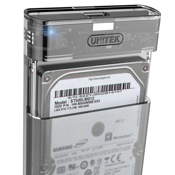 External Box Unitek S1103A Grey Transparent 2,5