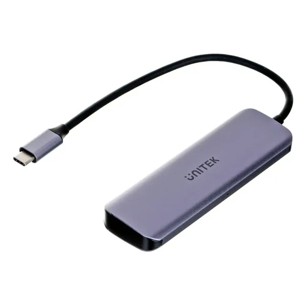 USB Centrmezgls Unitek P5+ Pelēks