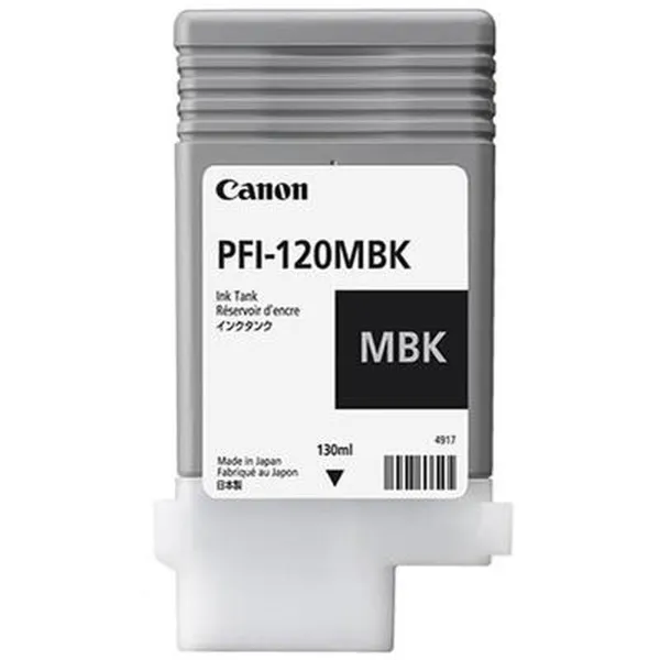 Originali rašalo kasetė Canon PFI-120 MBK Juoda Matinė galinė dalis