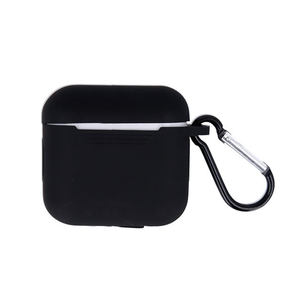 Musta Airpods 3 -kotelo koukulla