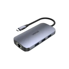 USB šakotuvas Unitek D1071A Juoda Sidabras