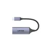USB Centrmezgls Unitek U1323A Pelēks