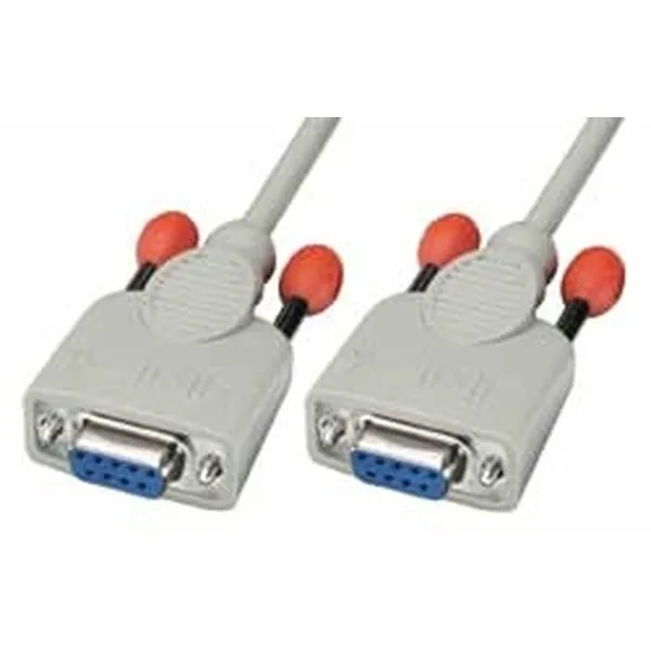 Tīkla kabelis SUB-D LINDY 3m Null modem cable Balts Melns 3 m