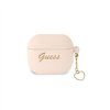 Guess Airpods 3 -kuulokkeiden suojakuori GUA3LSCHSP, pinkki silikoninen sydänkoru