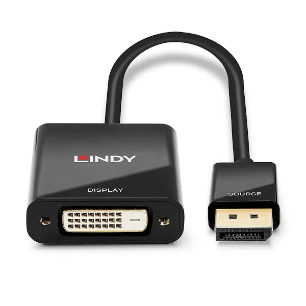 DisplayPort uz DVI Adapteris LINDY Melns