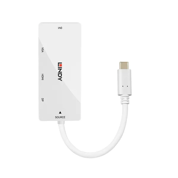 USB Centrmezgls LINDY 43279 Balts (1 gb.)