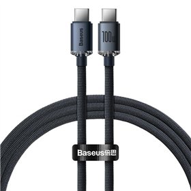 Baseus cable Crystal Shine USB-C - USB-C 1,2 m 100W black