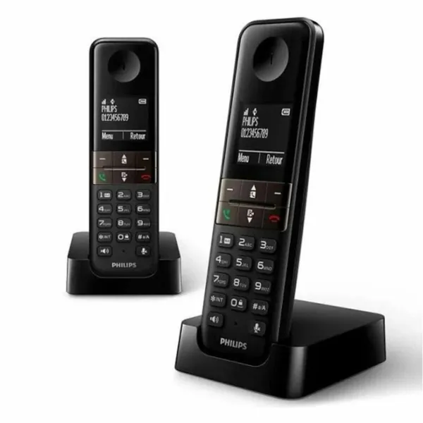 Bezvadu Tālrunis Philips D4702B/34 Duo 1,8" DECT (2 pcs)