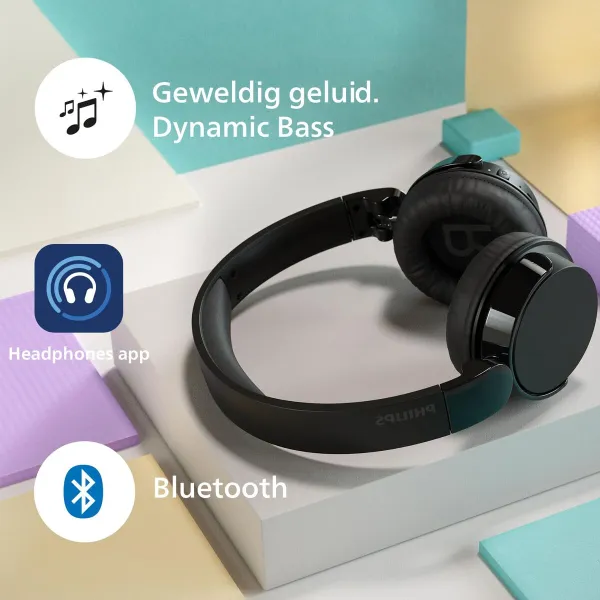 Bluetooth Austiņas ar Mikrofonu Philips TAH4209BK Melns