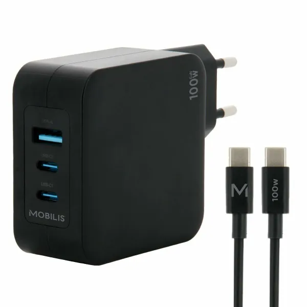 Pārnēsājams lādētājs Mobilis 001365 Melns