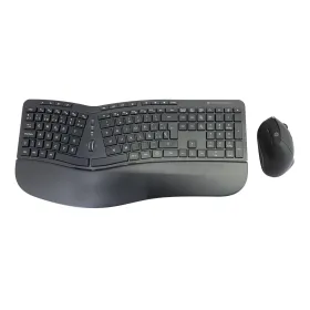 Klaviatuur ja Hiir Conceptronic 120849407101 Must Hispaaniakeelne Qwerty