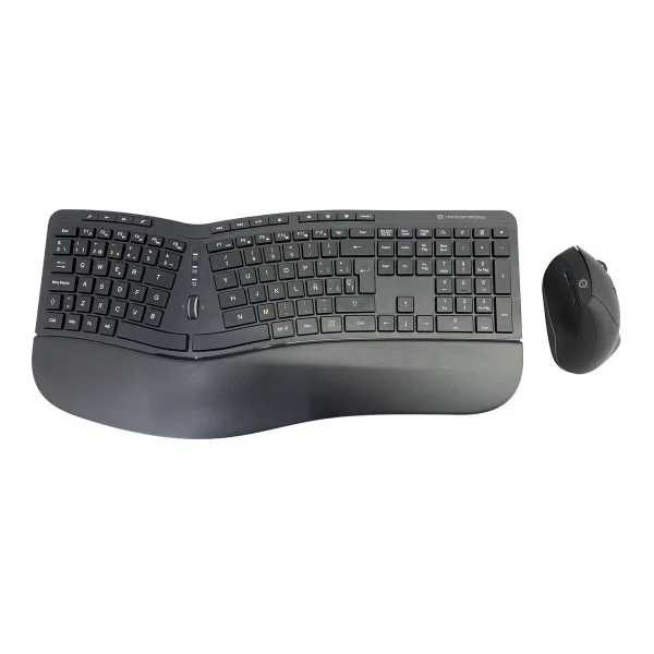 Клавиатура и мышь Conceptronic 120849407101 Чёрный Испанская Qwerty