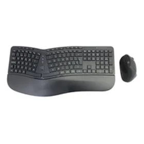Klaviatuur ja Hiir Conceptronic 120849407101 Must Hispaaniakeelne Qwerty