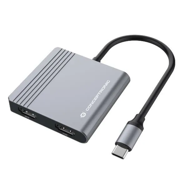 USB Centrmezgls Conceptronic DONN13G Pelēks 100 W