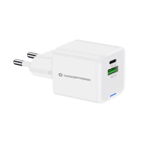 Сетевое зарядное устройство Conceptronic 120550203101 Белый 20 W
