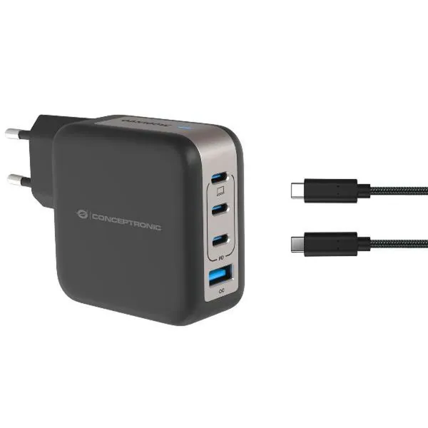 Сетевое зарядное устройство Conceptronic 120550903101 Чёрный 100 W