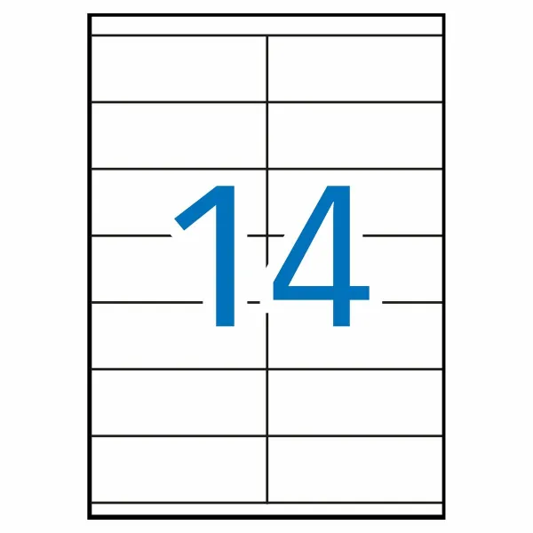 Lipnios etiketės Apli 1275 100 Paklodės 105 X 40 mm Balta