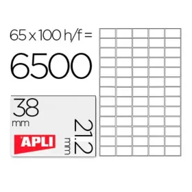 Liimaetiketit Apli 1283 Valkoinen 100 Levyt 38 x 21,2 mm