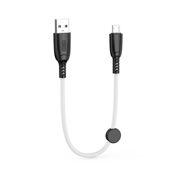 XO-kaapeli NB247 USB - microUSB 0,25 m 6A valkoinen
