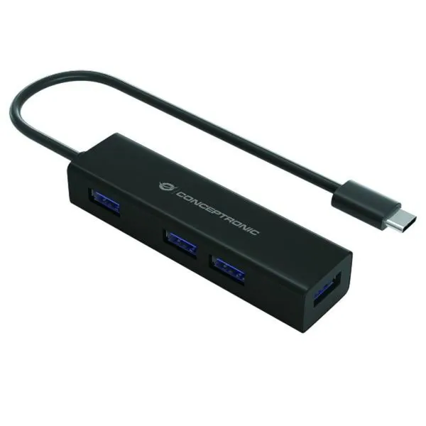 4-Port USB Hub Conceptronic 110516207101 Tumši zils