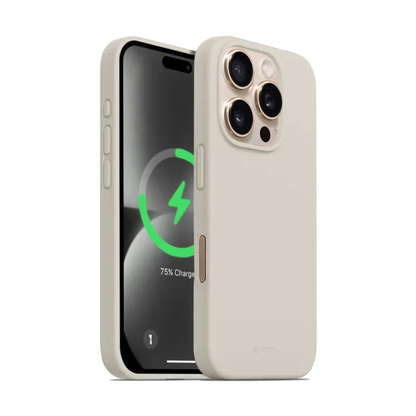 Crong Color Cover Magnetic - iPhone 16 Pro MagSafe Case (Stone Beige)
