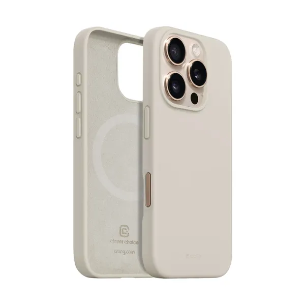 Crong Color Cover Magnetic - iPhone 16 Pro MagSafe Case (Stone Beige)