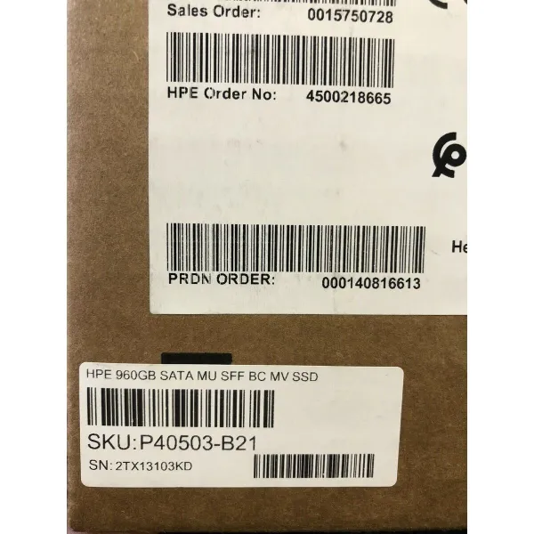 Kietasis diskas HPE P40503-B21 2,5" 960 GB