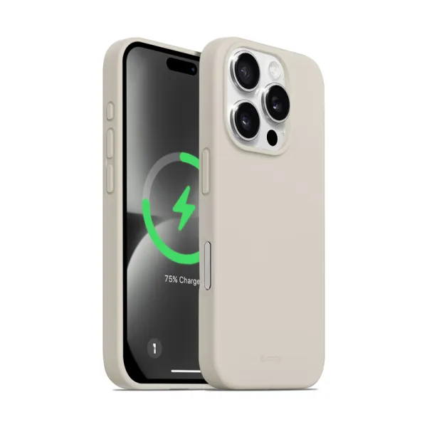 Crong Color Cover Magnetic - iPhone 16 Pro MagSafe Case (Stone Beige)