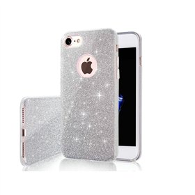 Glitter 3in1 case for iPhone 15 Pro 6,1&quot silver