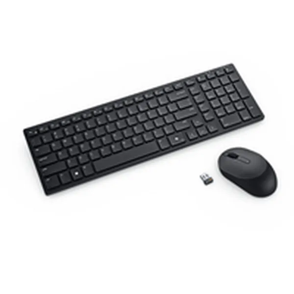 Klaviatūra Dell KM555-BLK-SPN Melns Spāņu Qwerty