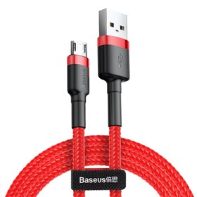 Baseus kabelis Cafule USB - micro USB 1,0m 2,4A sarkans