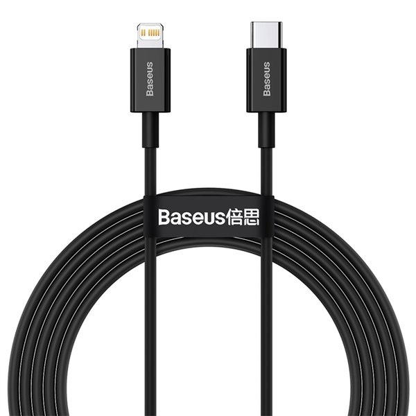 Baseus cabel Superior PD USB-C - Lightning 2,0m black 20W