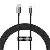 Baseus Superior USB - USB-C -kaapeli 2,0m klusteri musta 100W