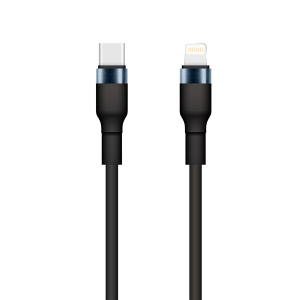 Setty USB-C - Lightning-kaapeli 1m 3A KSC-L-131 musta