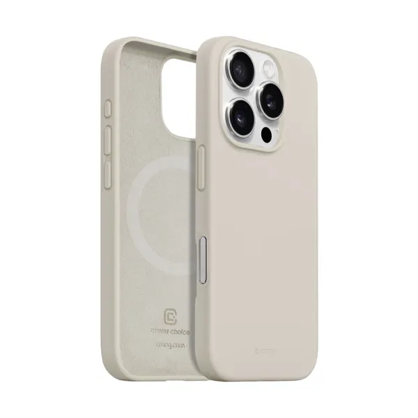 Crong Color Cover Magnetic - iPhone 16 Pro MagSafe Case (Stone Beige)