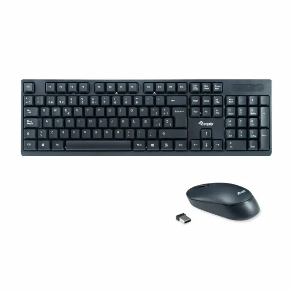 Klaviatuur Equip 245221 Must Hispaaniakeelne Qwerty hispaania