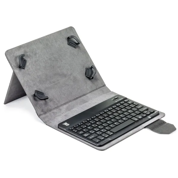 Bluetooth Tastatūra ar Planšetes Balstu Maillon Technologique MTKEYBLUECB Melns Spāņu Qwerty