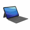 iPad Vāciņš + Tastatūra Logitech 920-010145 Pelēks Spāņu Qwerty QWERTY