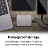 Išorinis kietasis diskas Toshiba HDTX210ESCAA 1 TB HDD Sidabras Magnetinis