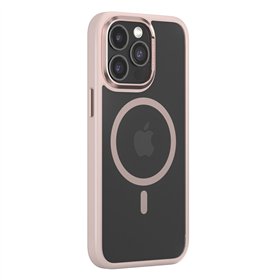 Comma ümbris Joy Elegant Mag iPhone 15 Plusile, roosa