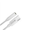 Devia adapteris EC608 USB-C - 3,5 mm ligzda, balts